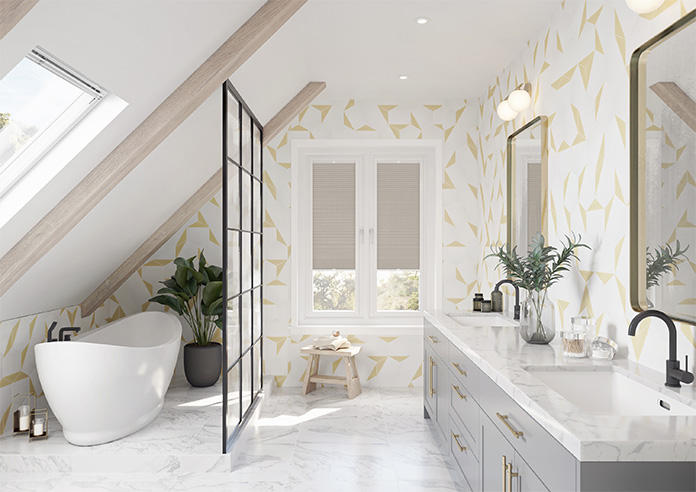 Hatched (Blackout), Pale Cream - Perfect Fit Blind - Image 10
